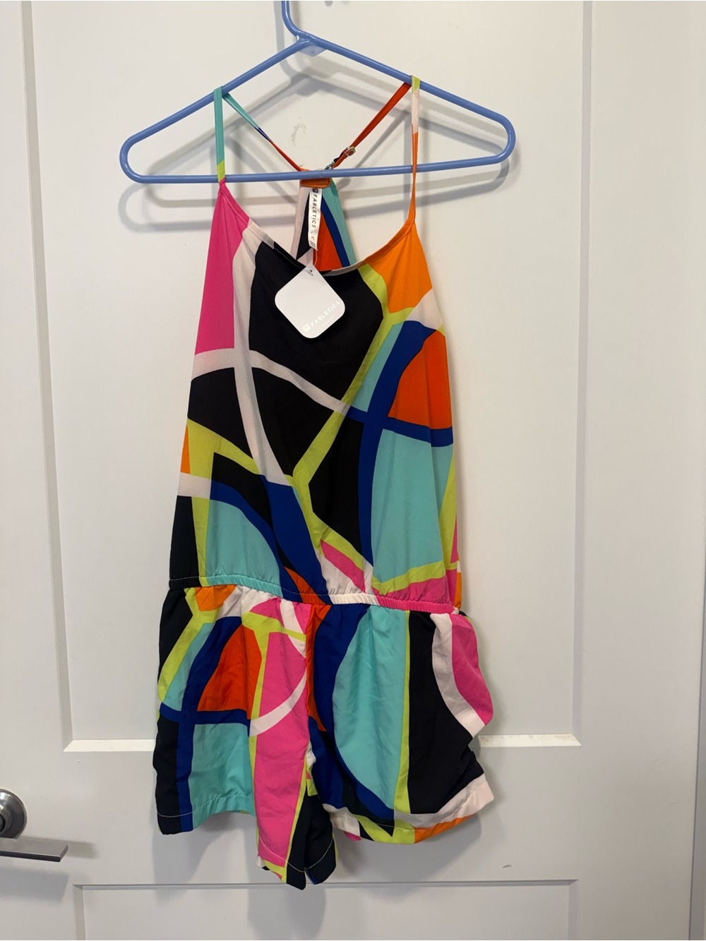 Nwt fabletics Multicolor Geometric Print Romper